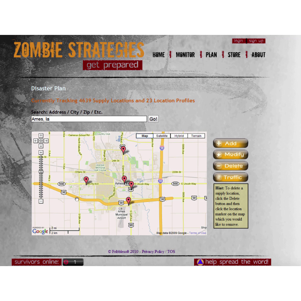 Zombie Strategies Website